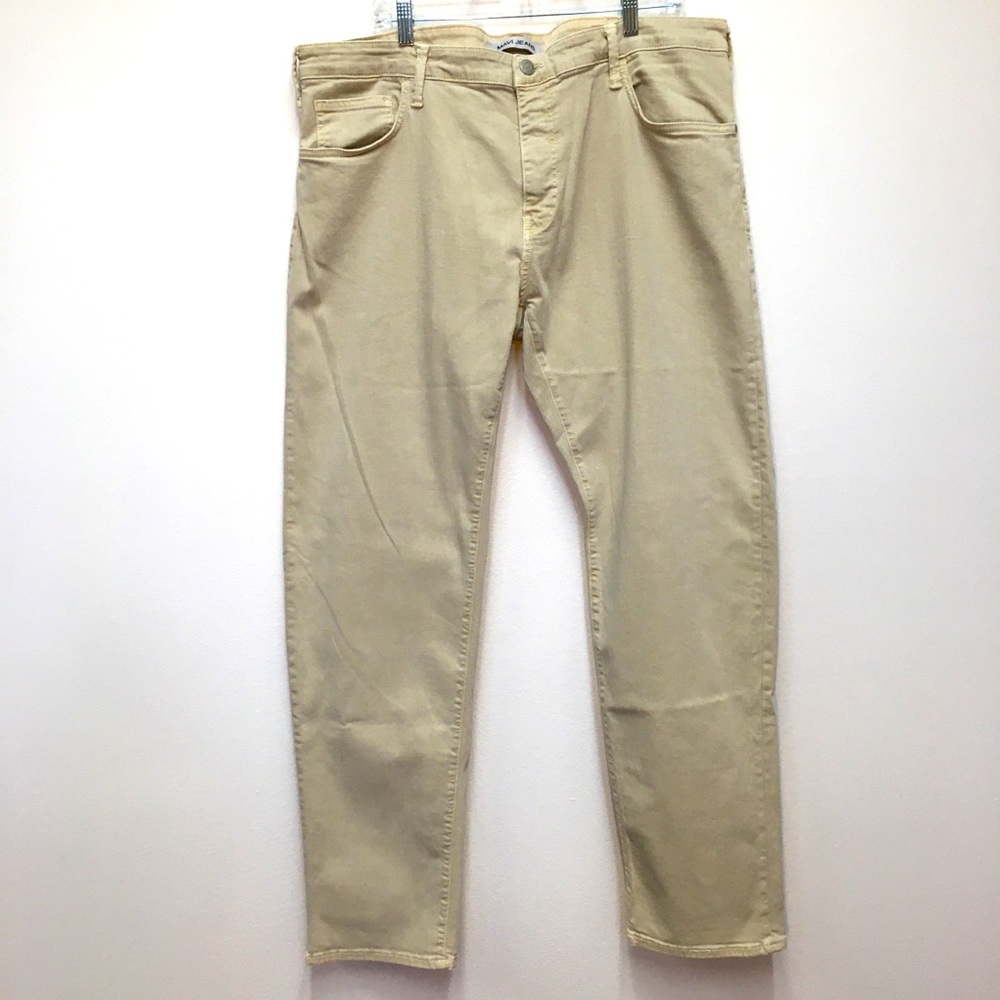 Mavi Jeans Zach Straight Leg Size 40W X 34L Tan Casual Stretch Denim